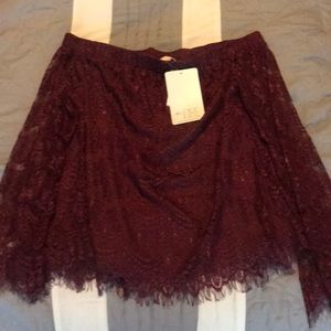 Off the shoulder blouse